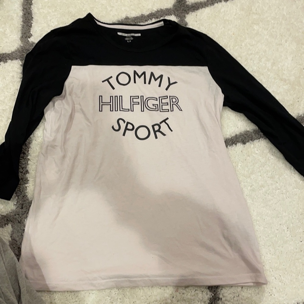 tommy hilfiger 3/4 sleeve shirt